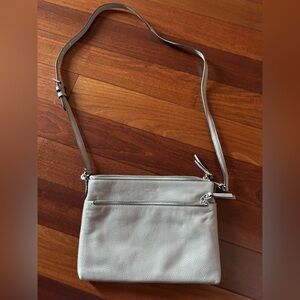 Kate Spade Gray Leather Crossbody Bag